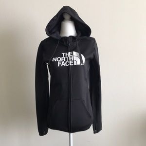 THE NORTH FACE black and white zip-up hoodie